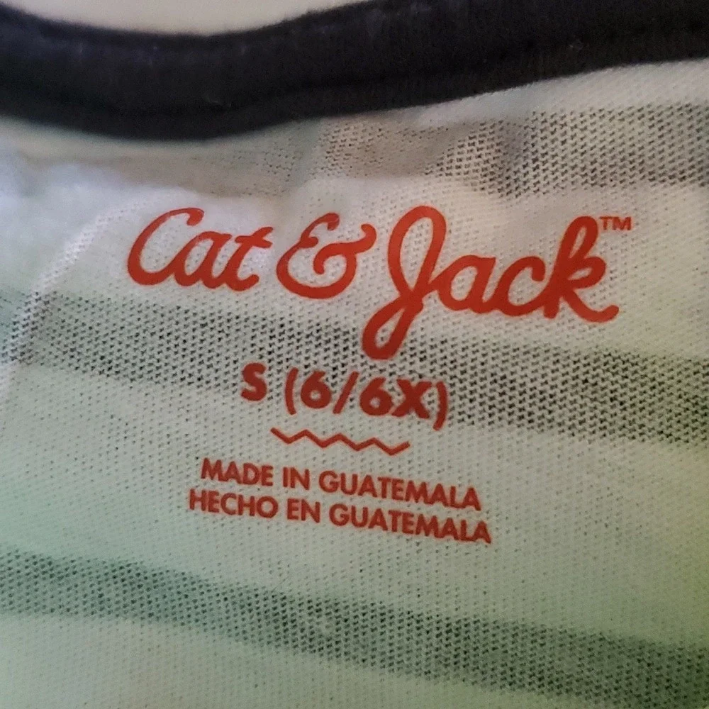 Cat & Jack Halloween Slime‎ Striped Outfit Unisex Size Small 6/6X